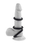 Selopas 3 Ring Circus Silicone Cock Ring