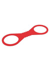 Sex and Mischief Amor Silicone Cuffs - Red - Large