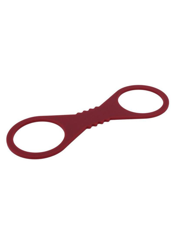 Sex and Mischief Enchanted Silicone Cuffs - Red - Large