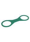 Sex and Mischief Indica Silicone Cuffs - Green - Large