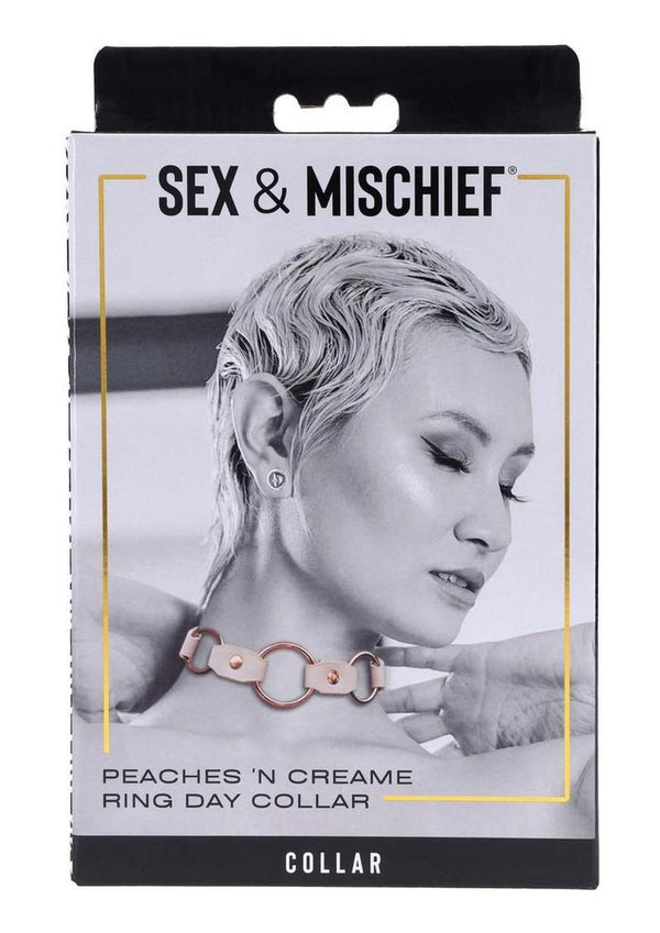 Sex and Mischief Peaches 'N Creame Ring Day Collar - Rose Gold