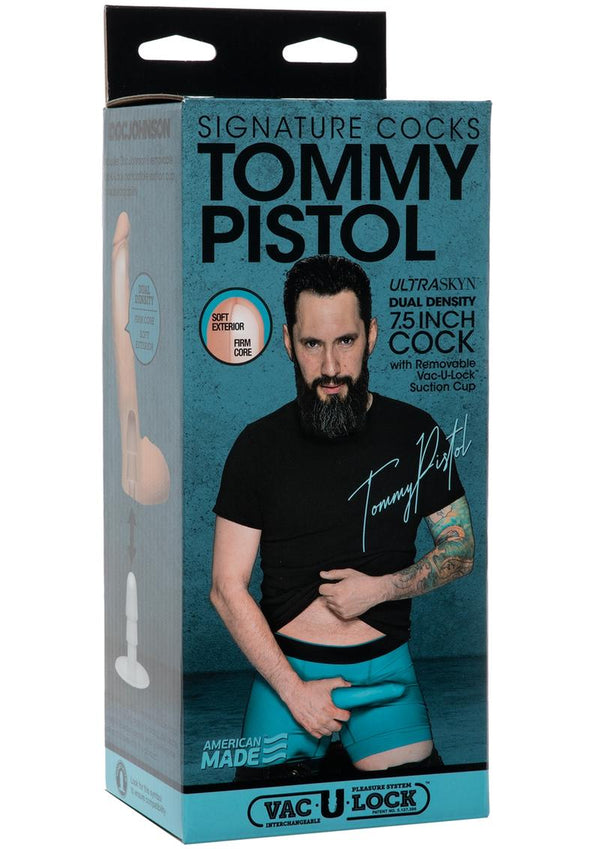 Signature Cocks Tommy Pistol Dildo - Vanilla - 7.5in