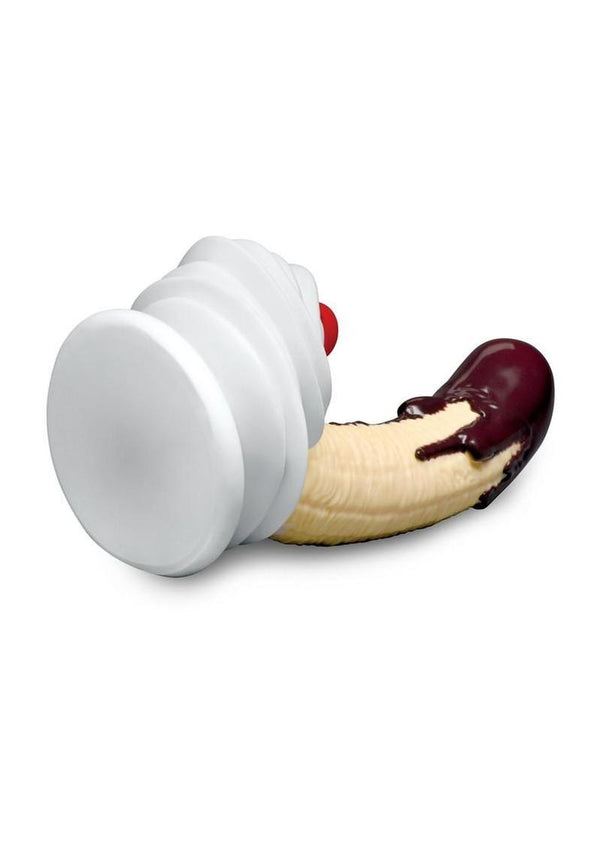 Simply Sweet Chocolate Dipped Banana Split Premium Silicone Dildo