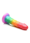 Simply Sweet Swirl Silicone Rainbow Dildo