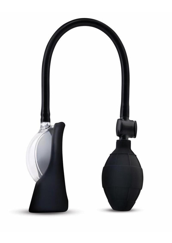 Size Up Rechargeable Vibrating Petite Pump - Black/Clear