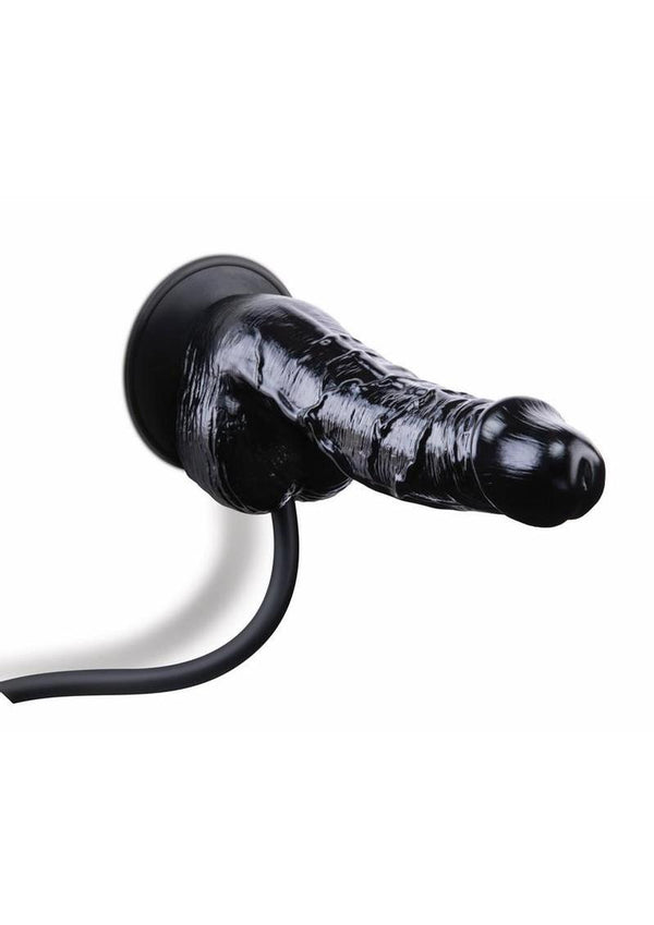 Size Up Ripple Inflatable Silicone Dildo with Balls
