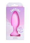 Softies Silicone Anal Plug - Pink - 4in