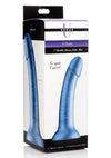 Strap U G-Tastic Metallic Silicone Dildo - Blue - 7in