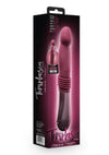 Temptasia Trixie Rechargeable Silicone Thrusting Dildo - Purple/Wine
