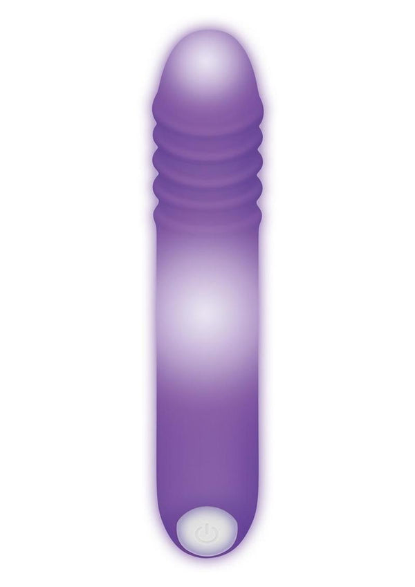 The G Rave Silicone Rechargeable G-Spot Light-Up Vibrator