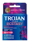 Trojan Double Ecstasy Condoms - 3 Pack