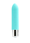 Vedo Bam Mini Rechargeable Silicone Bullet Vibrator - Tease Me - Teal/Turquoise