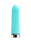 Vedo Bam Rechargeable Silicone Bullet Vibrator - Tease Me - Blue/Turquoise