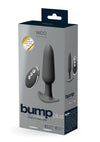 Vedo Bump Plus Rechargeable Silicone Anal Vibrator with Remote Control - Just - Black