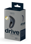 Vedo Drive Vibrating Silicone Cock Ring - Just - Black