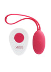 Vedo Peach Rechargeable Silicone Egg Vibrator with Remote Control - Foxy