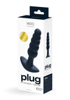 Vedo Plug Rechargeable Silicone Anal Plug - Black