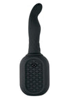 Vibrating Douche Rechargeable Silicone Anal Douche - Black