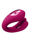 Vive Yoko Rechargeable Silicone Tripe Motor Dual Prongs with Clitoral Pulse Wave Vibrator