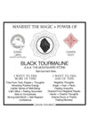 Warm Human Black Tourmaline - Black