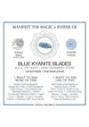 Warm Human Blue Kyanite Blades - Blue