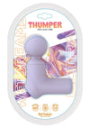 Wet Dreams Thumper Vibrating Silicone Rechargeable Massage Wand - Magenta/Pink