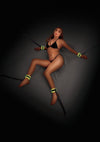 WhipSmart Glow In The Dark Bed Restraints with Adjustable Cuffs