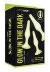 WhipSmart Glow In The Dark Silicone Anal Training Kit - Glow In The Dark/Green - 3 Piece