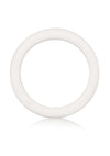 White Rubber Cock Ring - White - Medium