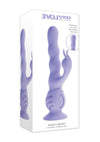 Wiggly Bunny Rechargeable Silicone Rabbit Vibrator - Purple