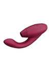 Womanizer Duo 2 Silicone Rechargeable Clitoral and G-Spot Stimulator - Bordeaux/Red
