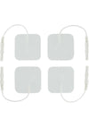 Zeus Electrosex Adhesive Electro-Pads - White - 4 Pack